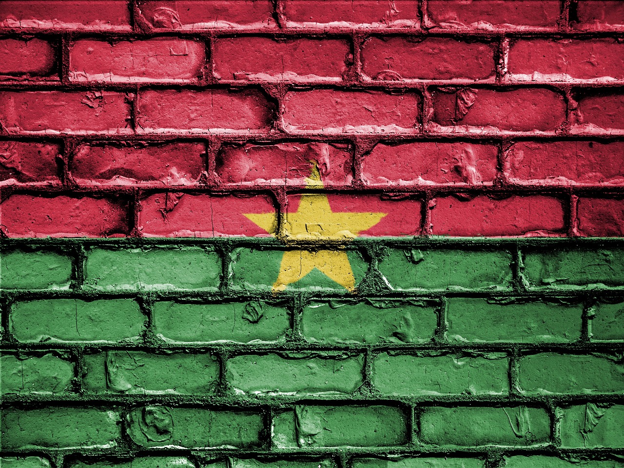 A propos de nous/ Zintyko homes flag, banner, nation, emblem, country, national, patriotic, symbol, patriot, patriotism, wall, brick, bricks, burkina, faso, green wall, green banner